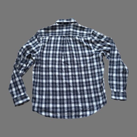14th & Union Nordstrom Navy Plaid Texture Button Up Size L NWT - Picture 6 of 6